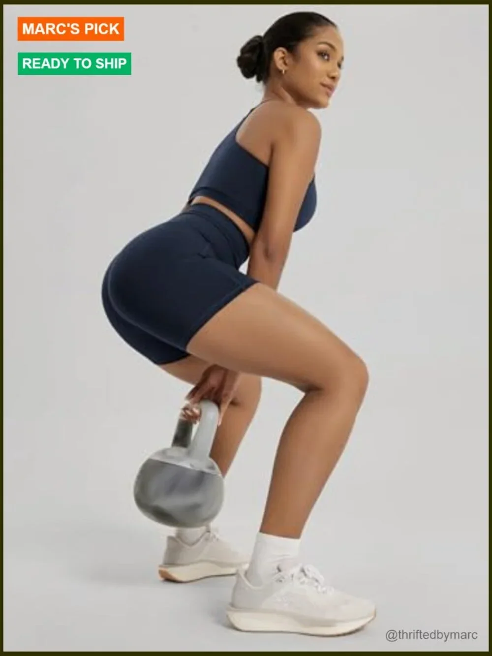 High Waist Drawstring Bike Shorts 5